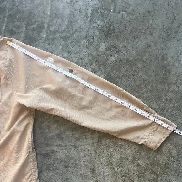 Eddie Bauer Sport Shop Fishing Shirt XL Tan Gorpcore Utility Vent - Picture 10 of 11